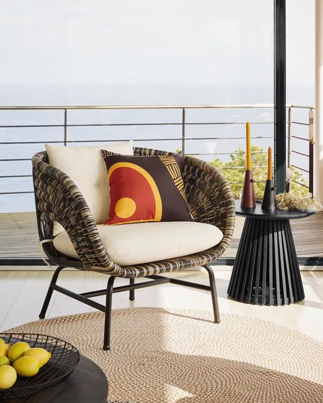 Журнальный столик Irune Ø50 см черный