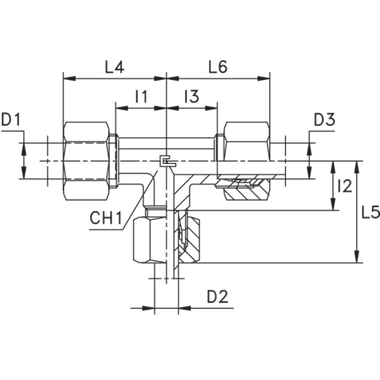 Соединение PRT DL08 06 08 (в сборе)