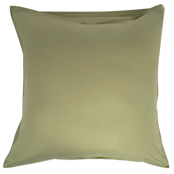 Набор из двух наволочек из сатина цвета шалфея с брашинг-эффектом из коллекции essential