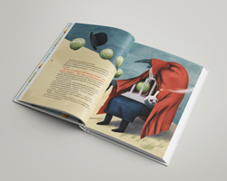 Альбом «Сказки в стиле великих художников». Рапунцель/Альфонс Муха, Карлик нос/Рене Магрит, Сивка-Бурка/Кузьма Петров -Водкин