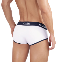 Мужские трусы брифы белые Clever Moda Clever Moda PIPING BRIEF 500101