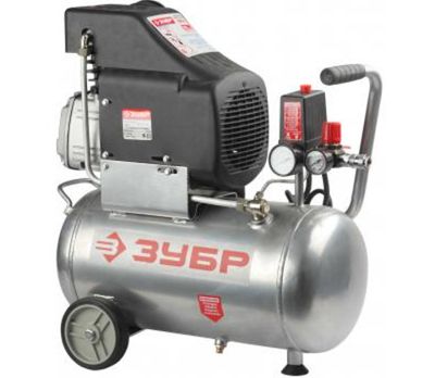 Компрессор ЗУБР электрический масляный, 1600 Вт, 210 л/мин, 2850 об/мин, 8 бар, 24 л