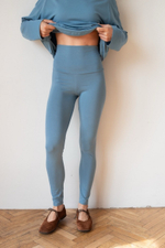 Легинсы с мягким поясом, Пыльно-голубой