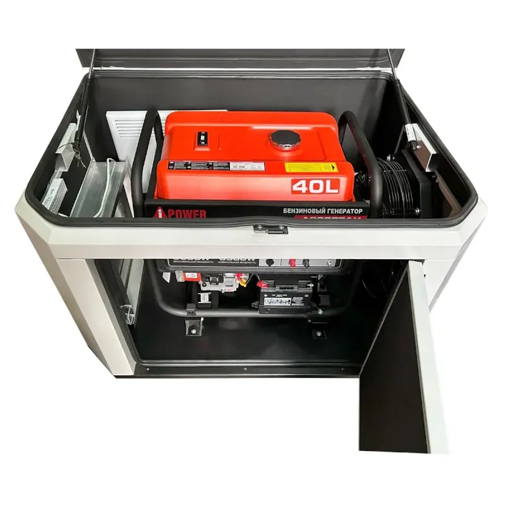 A-iPower A8000EAX бензиновый генератор в кожухе 1200 RAL 7035 УТ-11182371