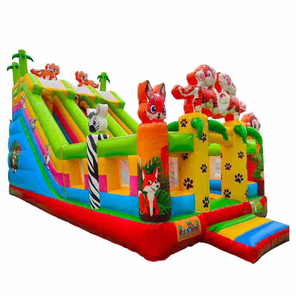 Коммерческий надувной батут «Тигриная страна 4», 8*4*5 м