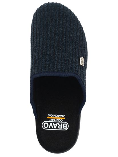 508M | "Ivan Zima" | Мужские тапочки-сабо (темно-синий вельвет)