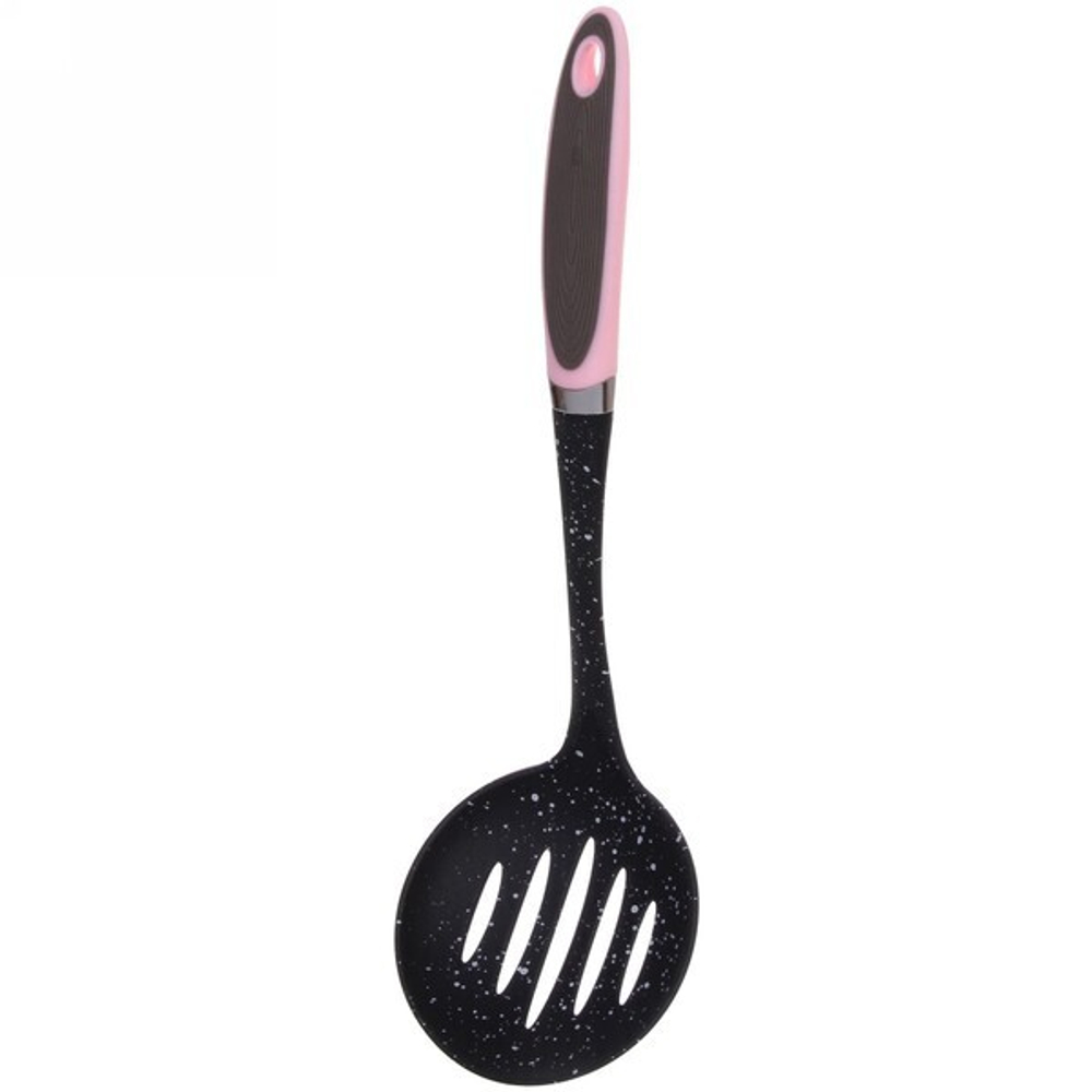 Шумовка кухонная пластиковая 34см «Мрамор»