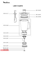 Втулка для блендера Moulinex/Tefal (Тефаль) MS-651096