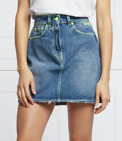 Джинсовая юбка MSGM - голубой(3241MDD45L 227276)