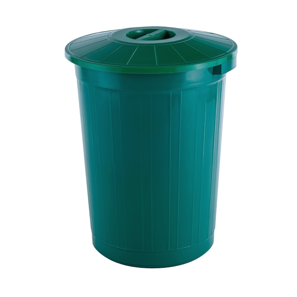 Бак 60 л с крышкой, цвет зеленый