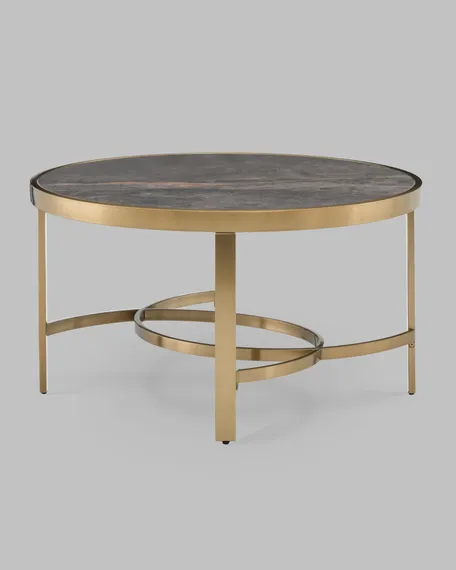 Журнальный столик Адриана 80*80 см серая керамика