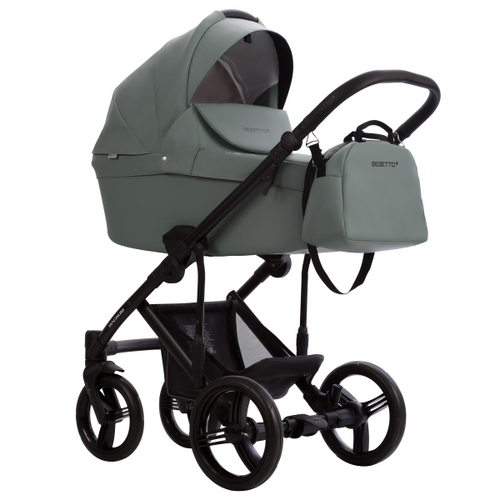 Детская коляска Bebetto Magnum Light Pro 3 в 1 с автокреслом Avionaut Cosmo 02 шалфей кожа