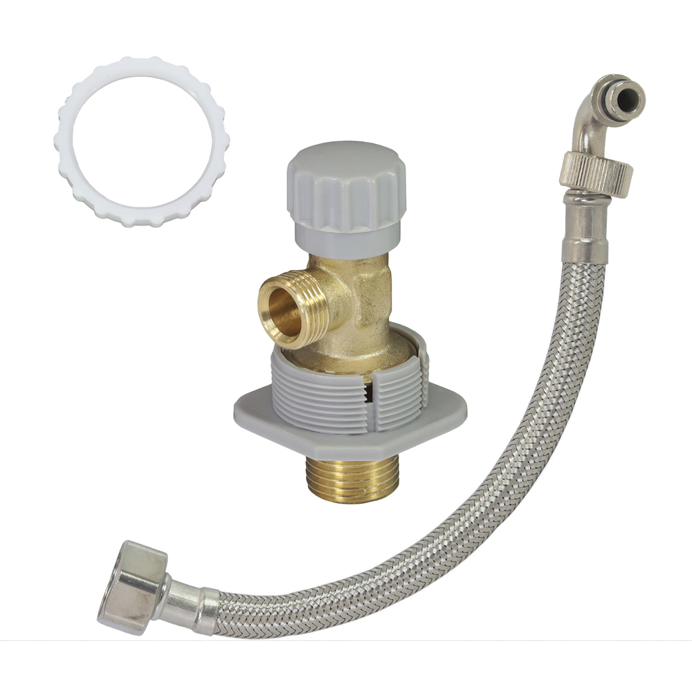 Комплект подключения с краном и подводкой WAVE (для инсталляции 380 мм)