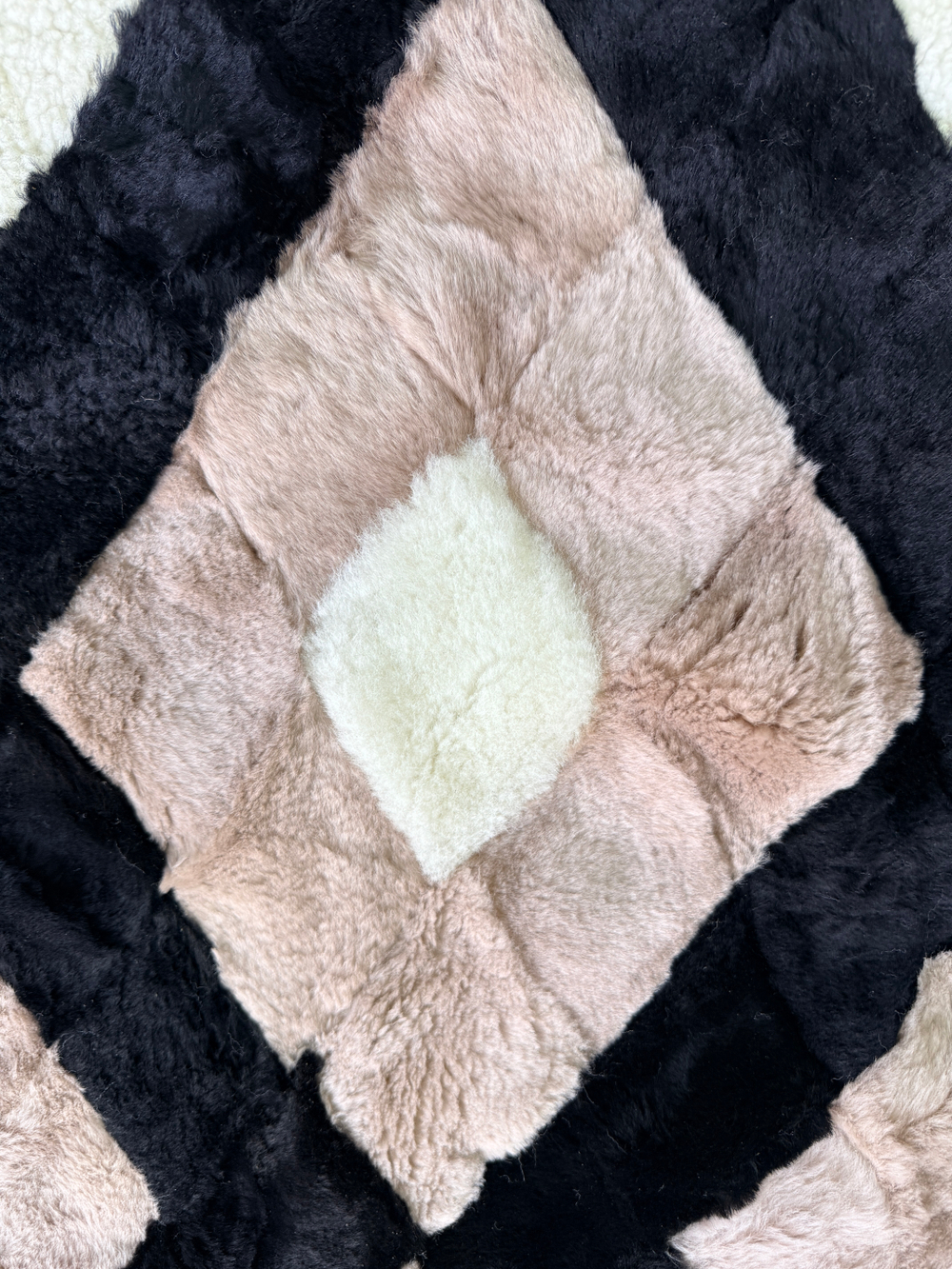 Покрывало меховое ковер из шкуры овчины