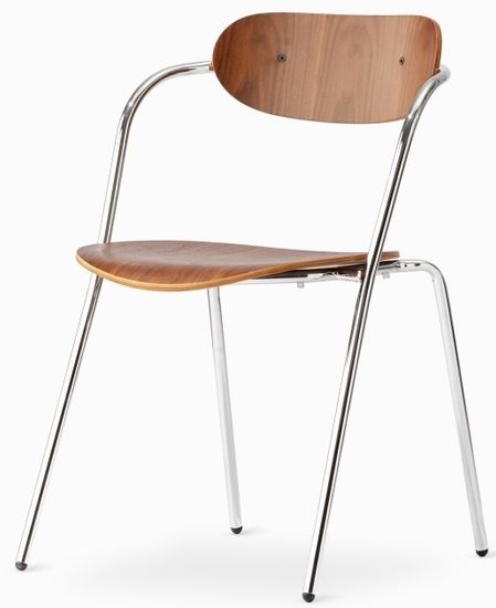 Обеденный стул Mina металлический каркас и дерево