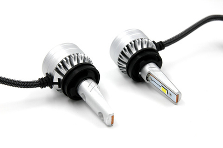 Светодиодные лампы H8/H9/H11/H16 Aozoom ALH-08 в штатную линзу с вент-ром, 12V, 35W, 6000K (комплект, 2шт)