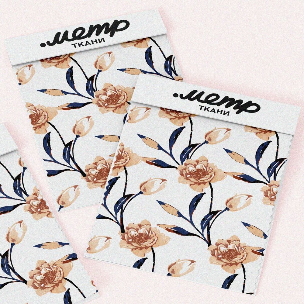 Ткань оксфорд 210 бутон и флора