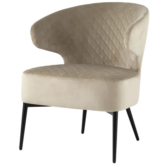 Лаунж-кресло Royal велюр бежевый