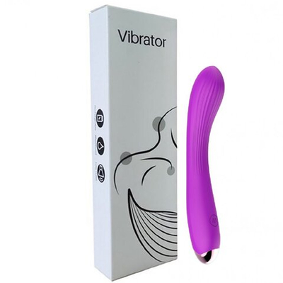 Вибромассажер для точки G силикон фиолетовый 20,5 см