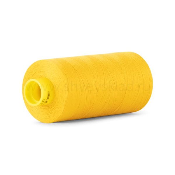 Нитка Gutermann Mara 120 (1000 метров), 1 кат., универсальная | 106 т.желтый