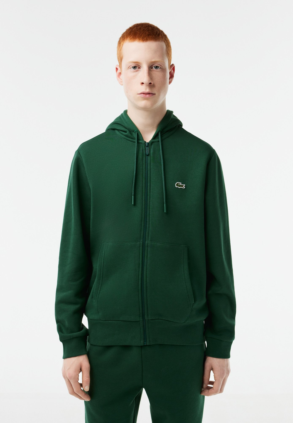 Lacoste Толстовка на молнии - Зелёный (LA222S089-M11)