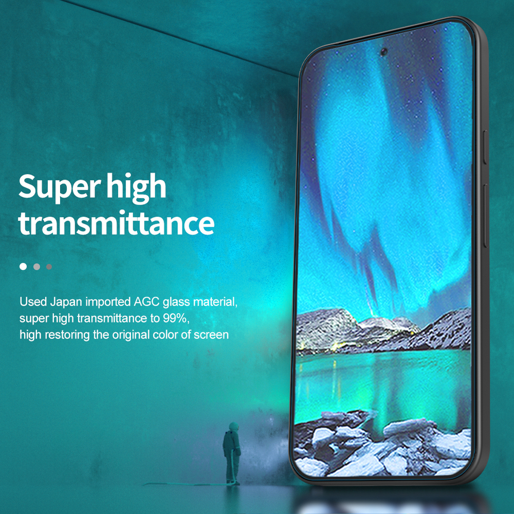 Защитное стекло с прозрачными рамками от Nillkin для Google Pixel 9 и 9 Pro, серия H+Pro Anti-Explosion Glass Screen Protector