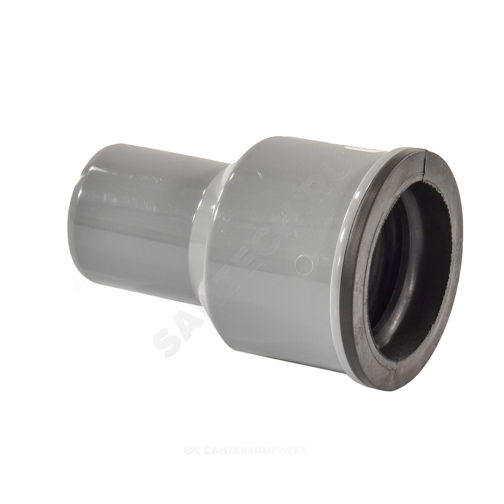 Переход PP-H на чугун серый BASE Дн 110х124 б/нап с манжетой VALFEX 23124110М
