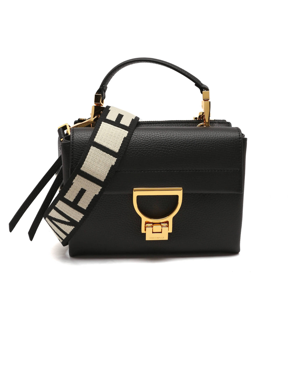 Кожаная сумка через плечо ND8 Arlettis Signature E1 ND8 55 B7 01 Coccinelle - черный(E1 ND8 55 B7 01)