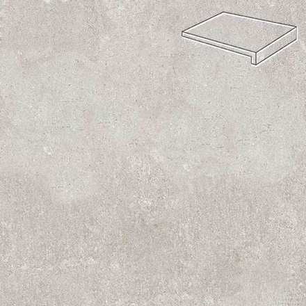 Stroeher - Zoe 971 greige 294х340х35х11 артикул 9430 - Клинкерная ступень прямоугольная рядовая Loftstufe