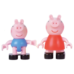 BIG Bloxx Peppa Pig — набор строительных блоков для игровой площадки + 2 фигурки Пеппы и Джорджа 57171 / артикул   57171  / GTIN 4004943571715