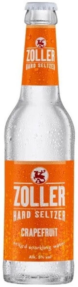 Слабоалкогольный напиток Цоллер Хард Зельцер Грейпфрут / Zoller Hard Seltzer Grapefruit 0.33 - стекло