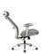 Кресло офисное Норден / Некст грэй хром / Next grey chrome / серая сетка/серая ткань/база хром