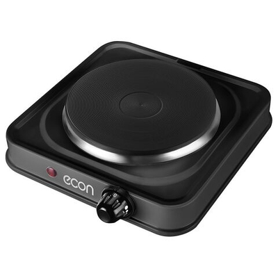 Плита электрическая Econ, ECO-132HP, 1000 Вт, 1 конф, эмаль, механ, пер повор, рег ур мощ, чер