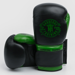 Боксерские перчатки Hardcore Training Premium Black\Green