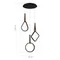 SL6131.403.36 Светильник подвесной ST-Luce Черный/Черный, Терракотовый LED 1*36W 4000K SHAPE
