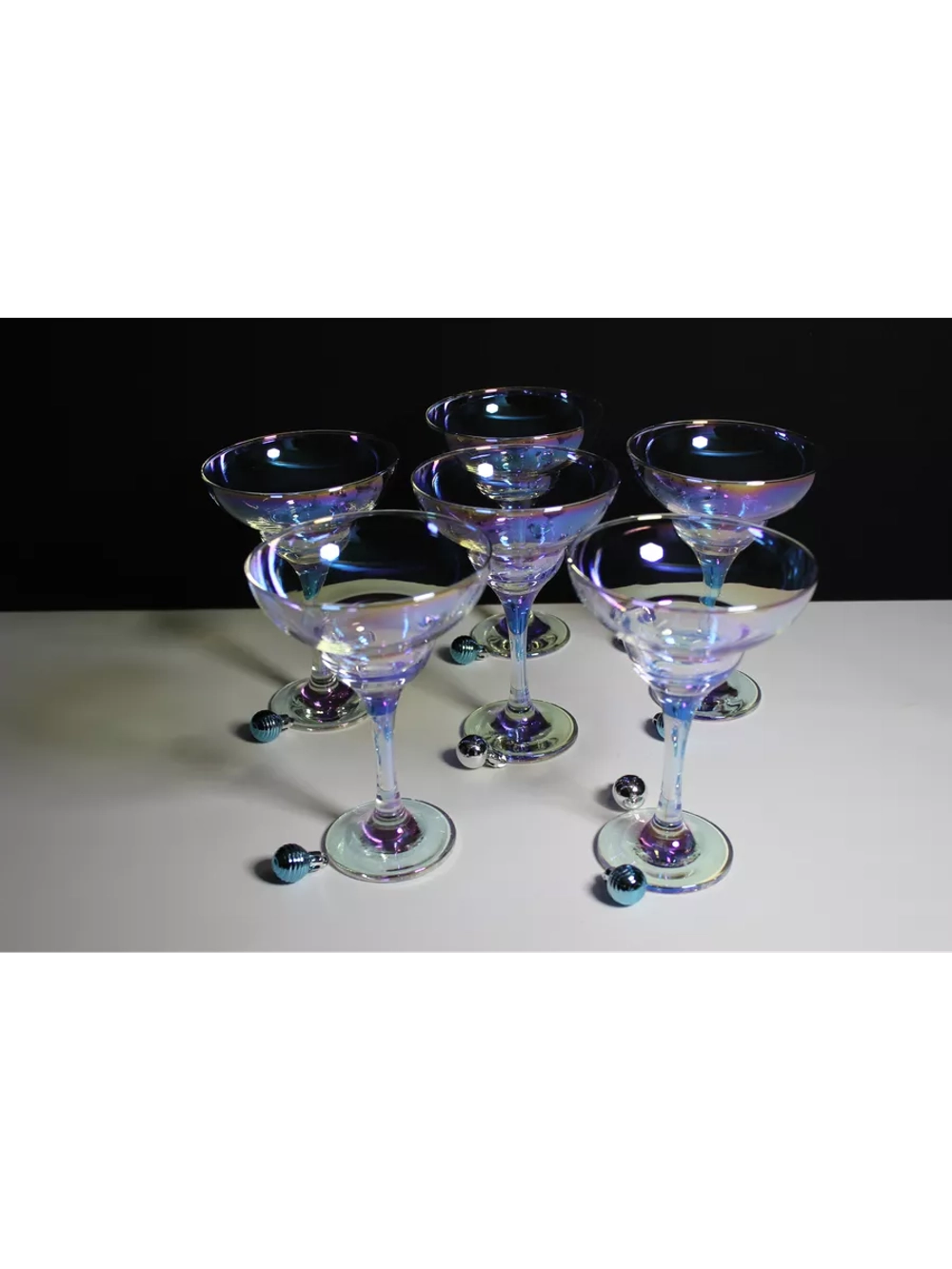 Бокалы для вина "Радужная коллекция" 6 шт