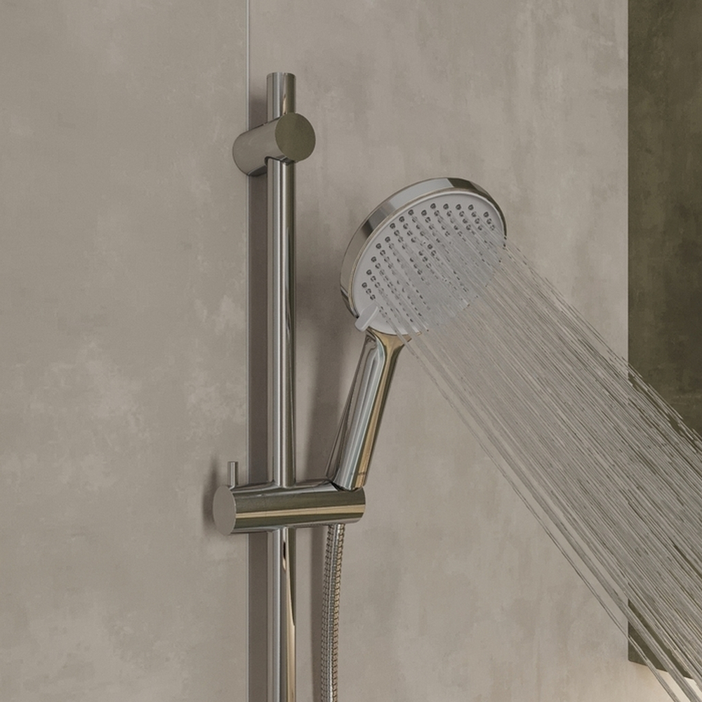Лейка для душа Milardo ILS3FCRM18 "Ideal Spa" D130мм, 3 режима, ХРОМ, коробка