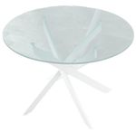 Стол DikLine R90 опоры белые