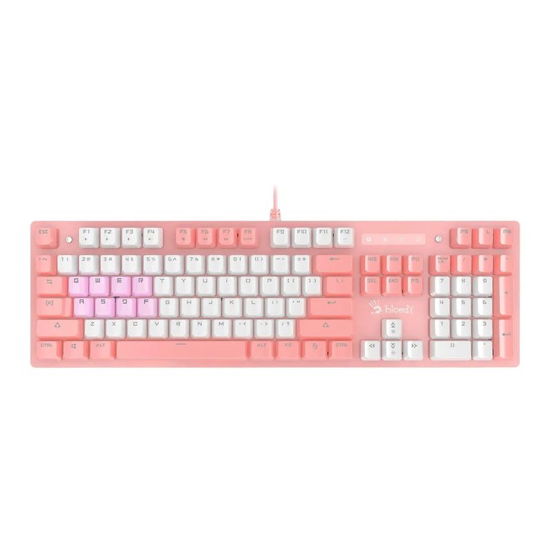 Клавиатура USB A4Tech B800 Dual Color Pink