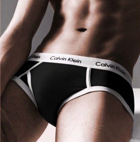Мужские трусы брифы Calvin Klein 365 Black White