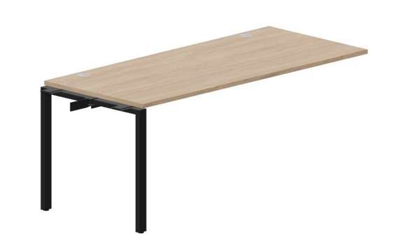 стол Strike 1800х780х750мм (2 громмета) - приставной элемент