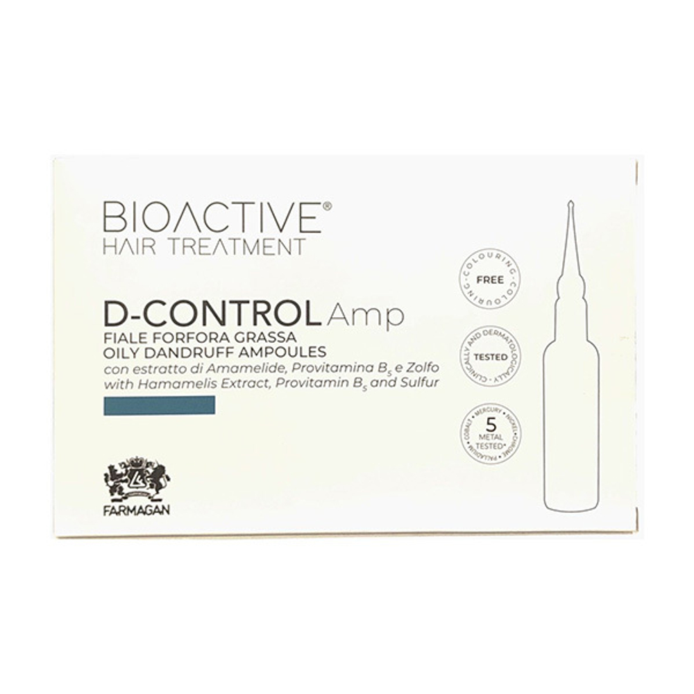 Лосьон в ампулах против сухой перхоти Farmagan Bioactive Treatment Ampoules Dry Dandruff 10x7,5мл