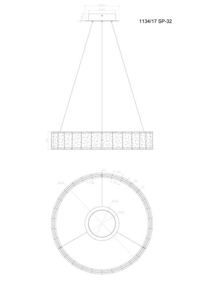 Подвесной светодиодный светильник Divinare Teresa 1134/17 SP-32