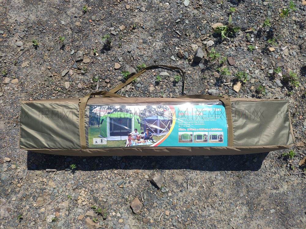Палатка шатер Traveltop CT 6601 полуавтомат 365*320*225 см (коричневый)