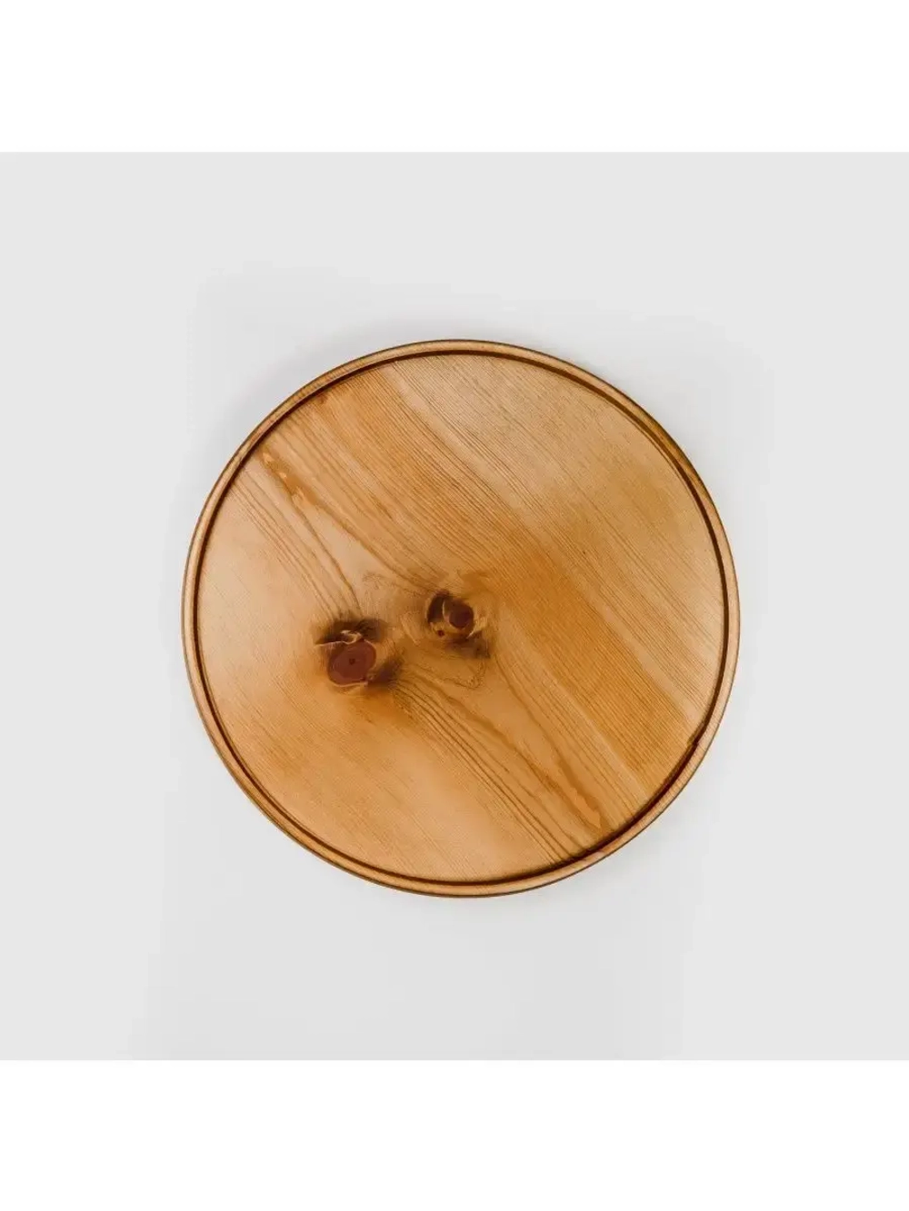 Деревянная менажница поднос круглая из кедра