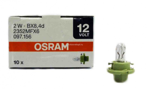 Автолампа 12V 1.2W (B8.4d) патрон Osram
