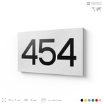 Номер на дверь 454, табличка на дверь для офиса, квартиры, кабинета, аудитории, склада, белая 120х70 мм, Айдентика Технолоджи