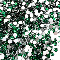 Стразы CR Emerald SS16 зеленые холодной фиксации