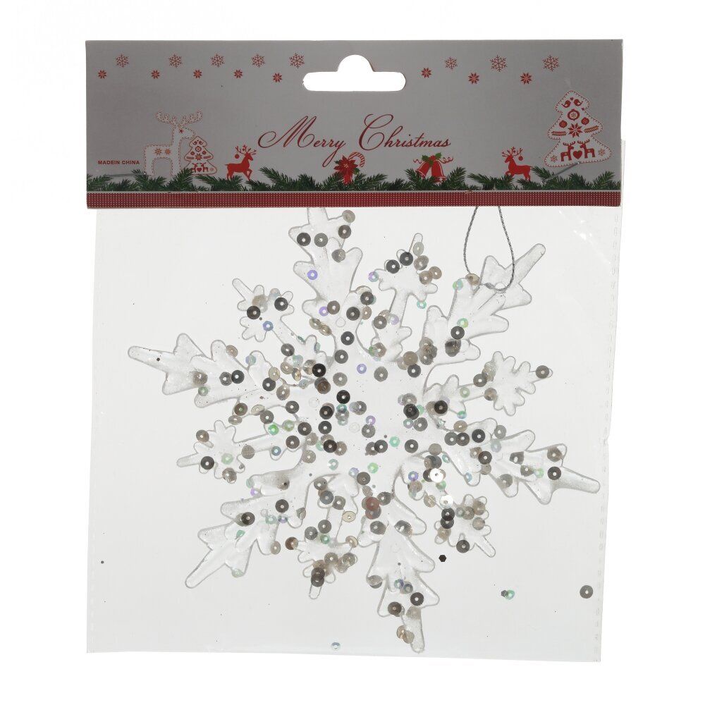 GAEM Украшение новогоднее "Снежинка", L14 W0,1 H15 см