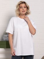 Футболка Ия (белая/стразы) Б15235-4М LT Collection